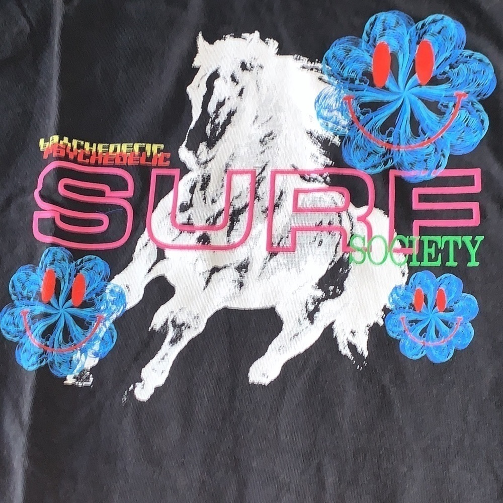 NWT Coney Island Picnic Psychedelic Surf Society Tee L - Picture 3 of 4